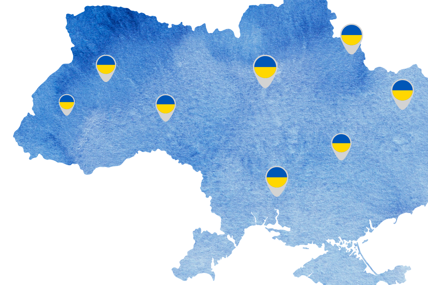 Карта басейників України