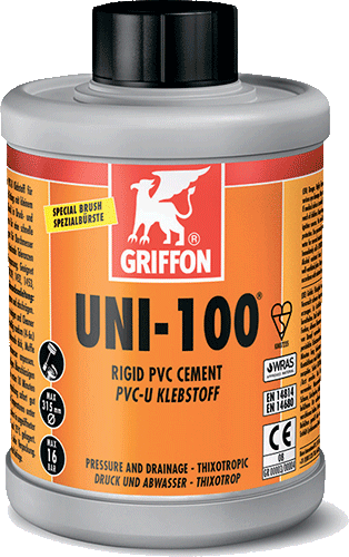 Клей для ПВХ Griffon UNI-100 1л (ящик 8 штук)