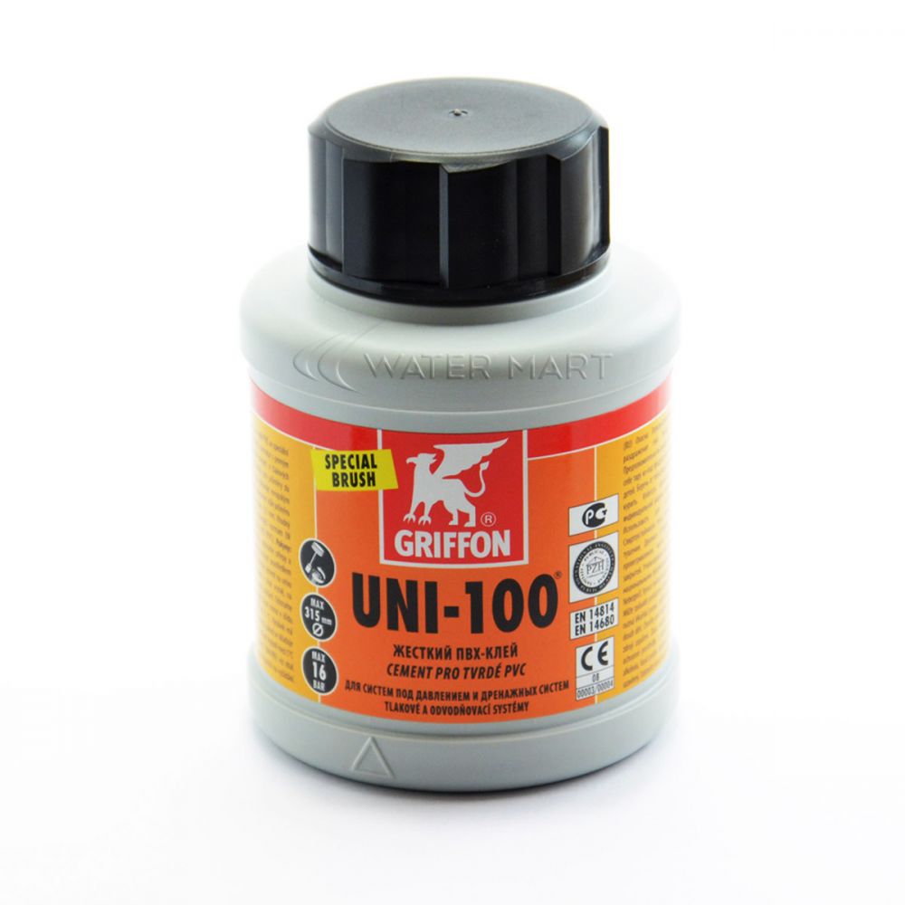 Клей для ПВХ Griffon UNI-100 0.25л (ящик 24 штук)