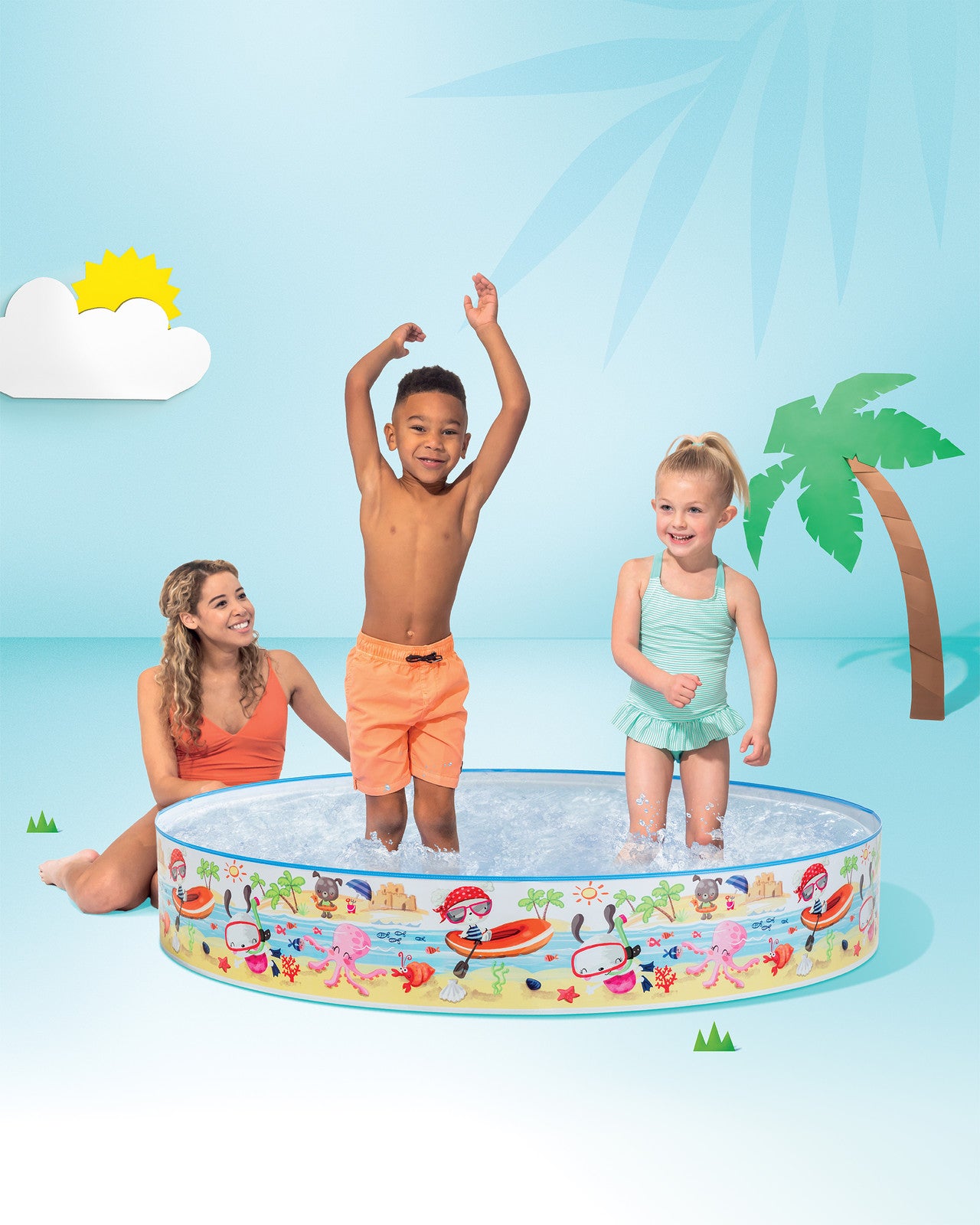 Басейн Intex Bubble Sea Snapset Pool (152×25 см)