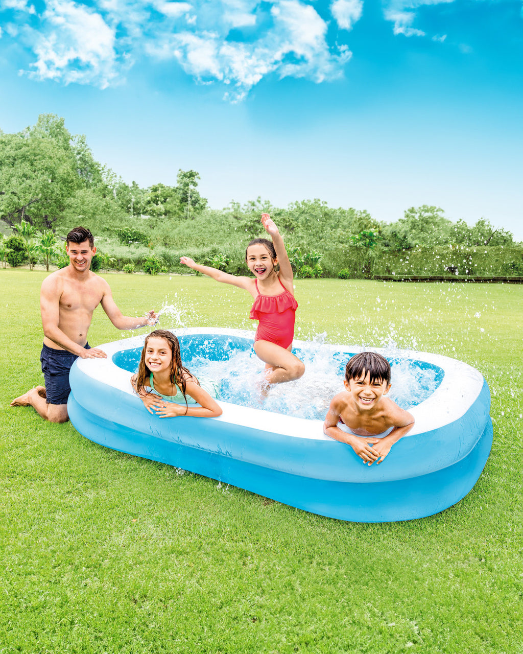 Надувний сімейний басейн Intex Swim Center (203×152×48)