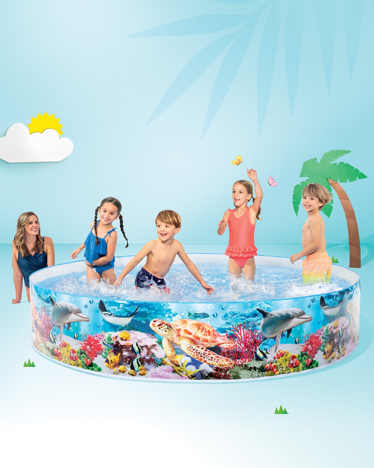 Басейн Intex Deep Blue Sea Snapset Pool (244×46 см)