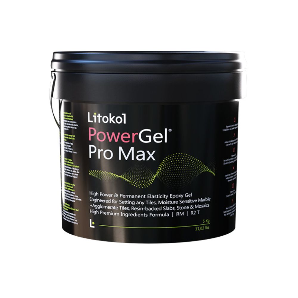 Двокомпонентний епоксидний гель Litokol PowerGel® Pro Max відро 5 кг Ультра білий — Litokol для басейнів, плитки та мозаїки