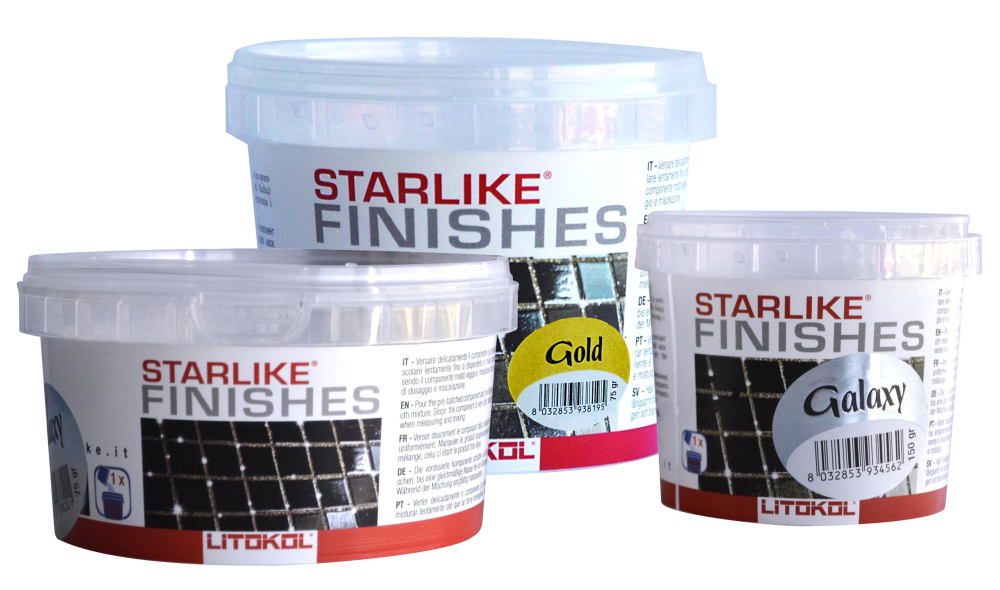 Фотолюмінісцентна добавка Litokol Starlike® Jewels Night Vision відро Starlike Pro 2,5кг — Litokol для басейнів, плитки та мозаїки