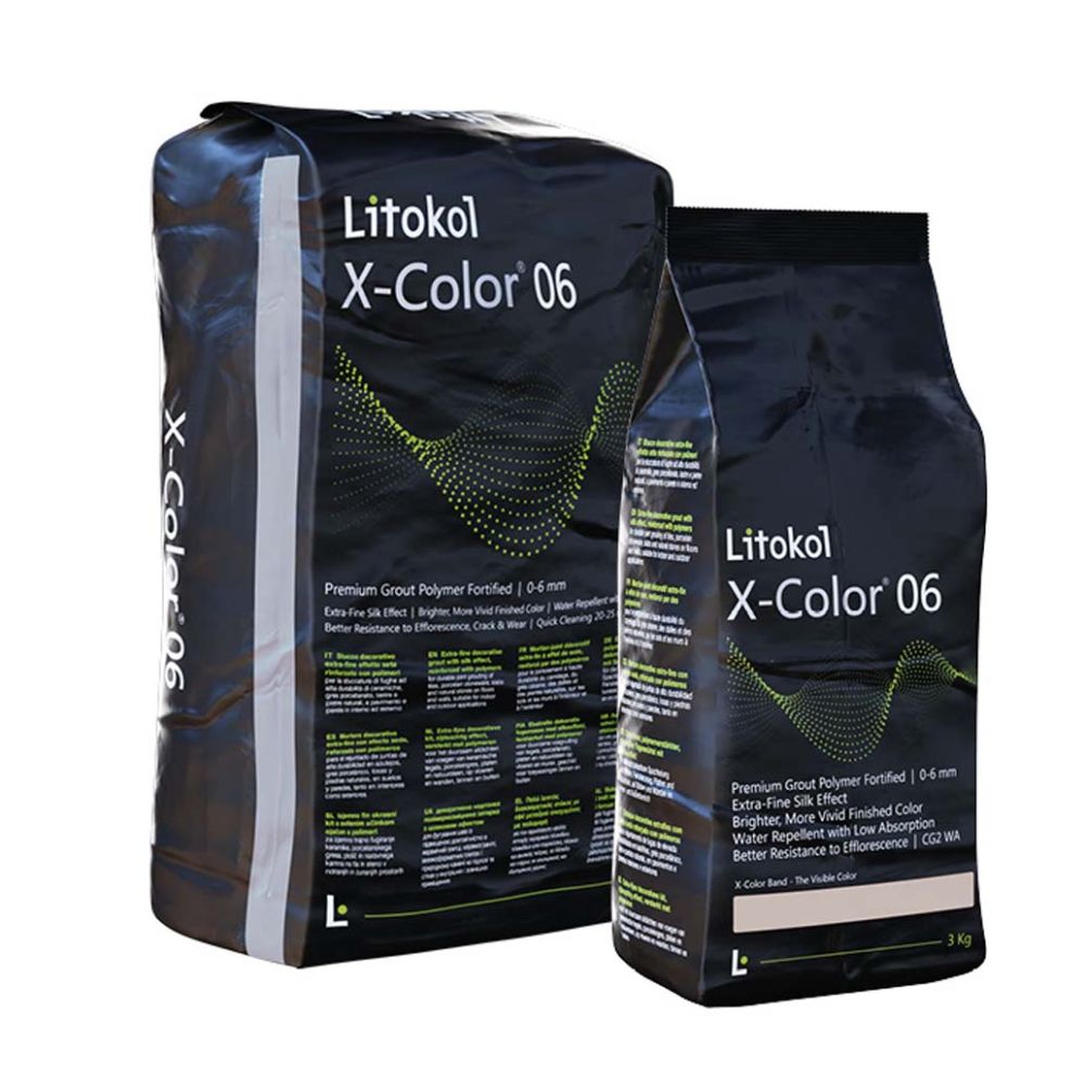 Надзвичайно дрібна декоративна фуга Litokol X-Color® 0-6 мішок 3 кг 02 Sabbia Bianca — Litokol для басейнів, плитки та мозаїки
