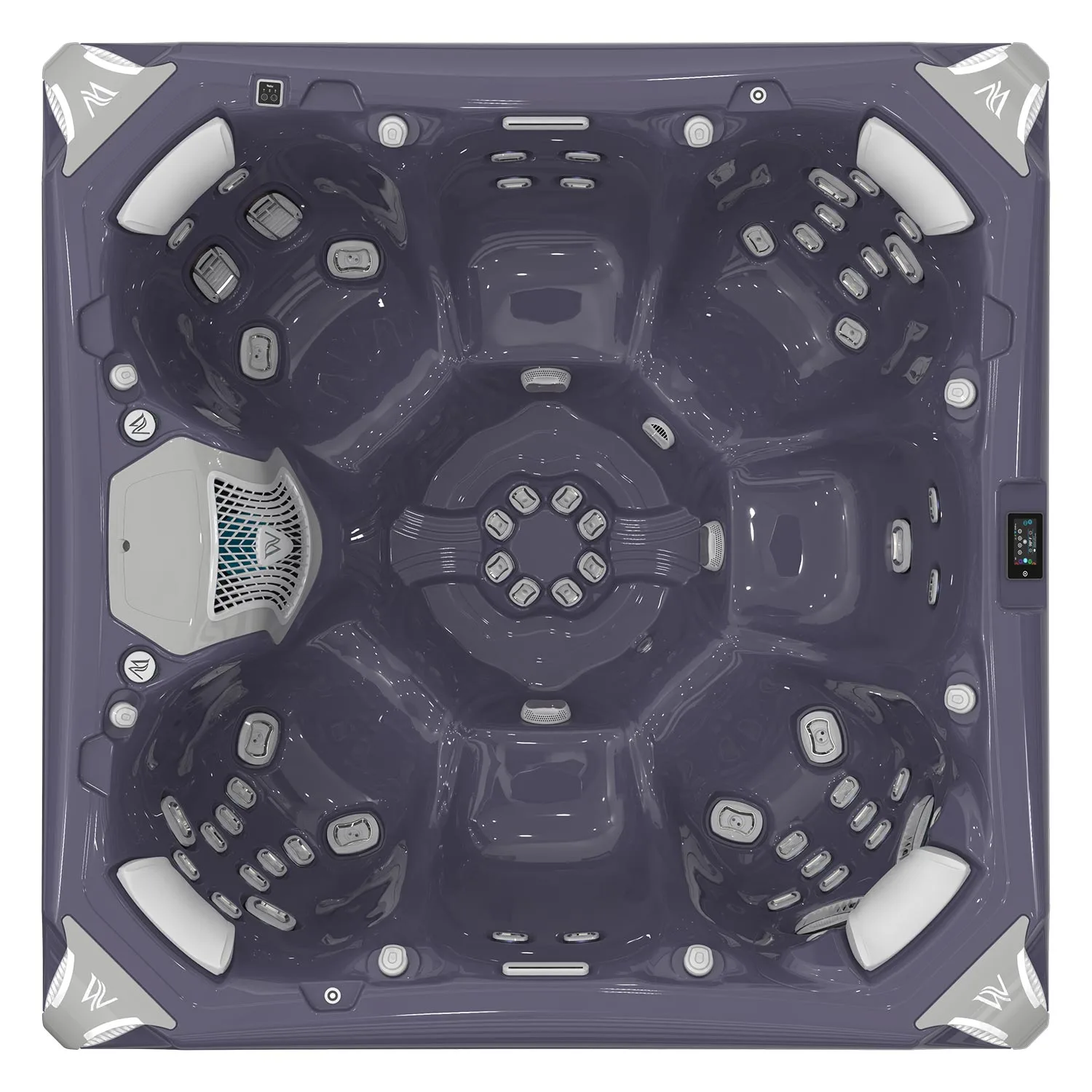 Elbrus Life Premium WM00758-P в 2-х кольорах Sterling Silver\Ice White 7 місць — СПА-басейн Wellis, фото 10