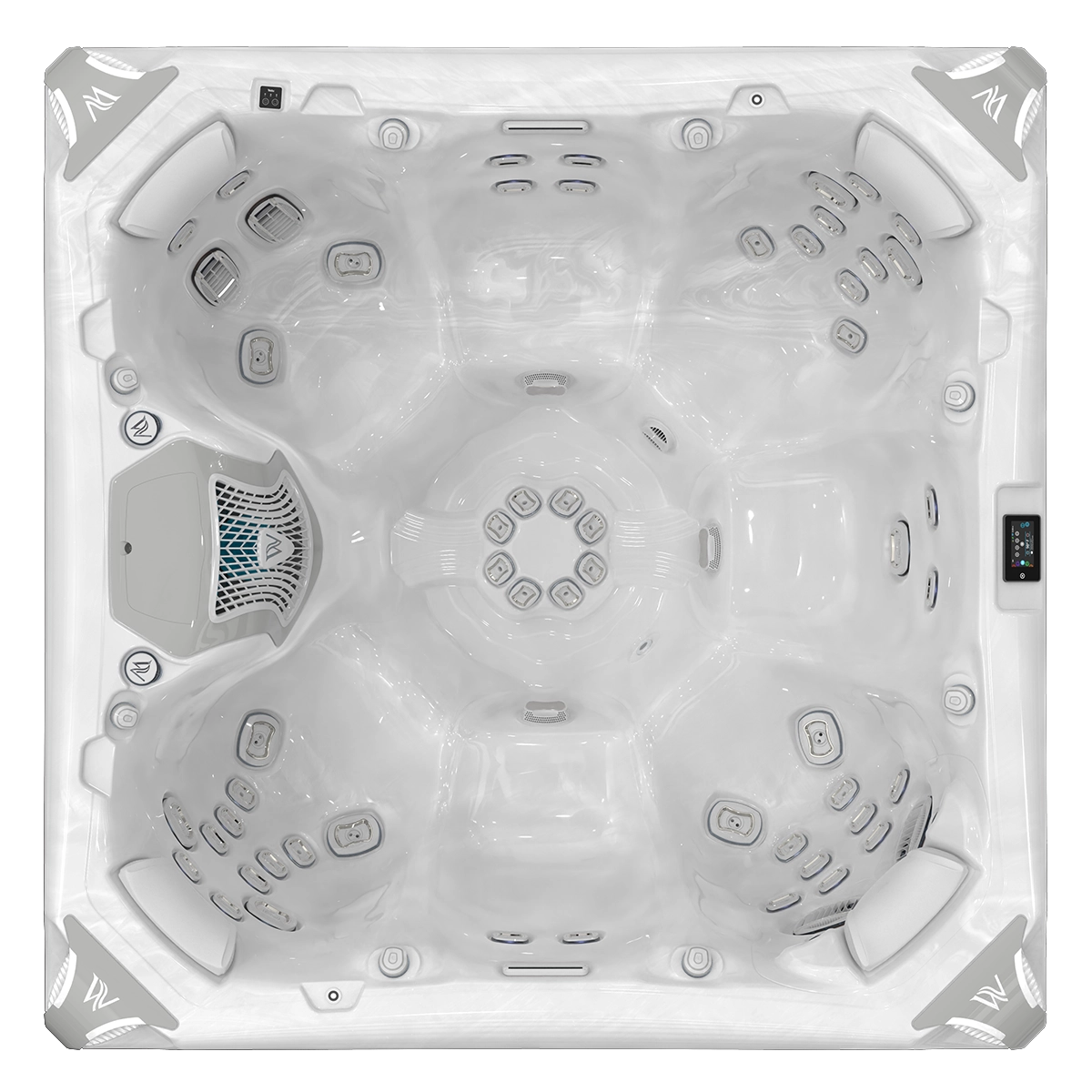Elbrus Life Premium WM00758-P в 2-х кольорах Sterling Silver\Ice White 7 місць — СПА-басейн Wellis, фото 6