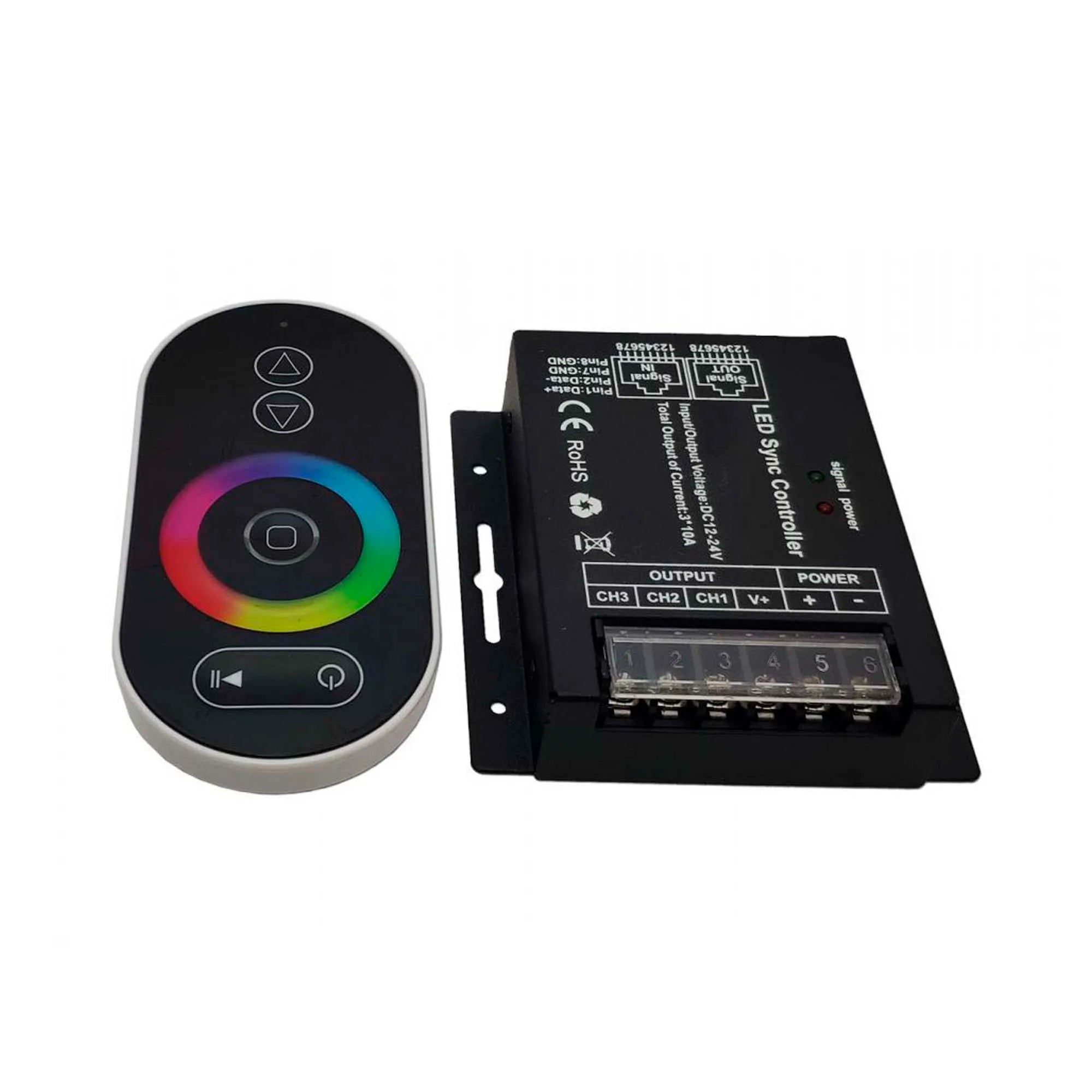 Контроллер RGBV+ Warmpool Led Sync Controller, 12/24V DC, 30 A, для систем з 4-х жильним кабелем