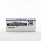 Alkalinity-M — 50 таб — упаковку реагенту показано спереду, етикетку добре видно