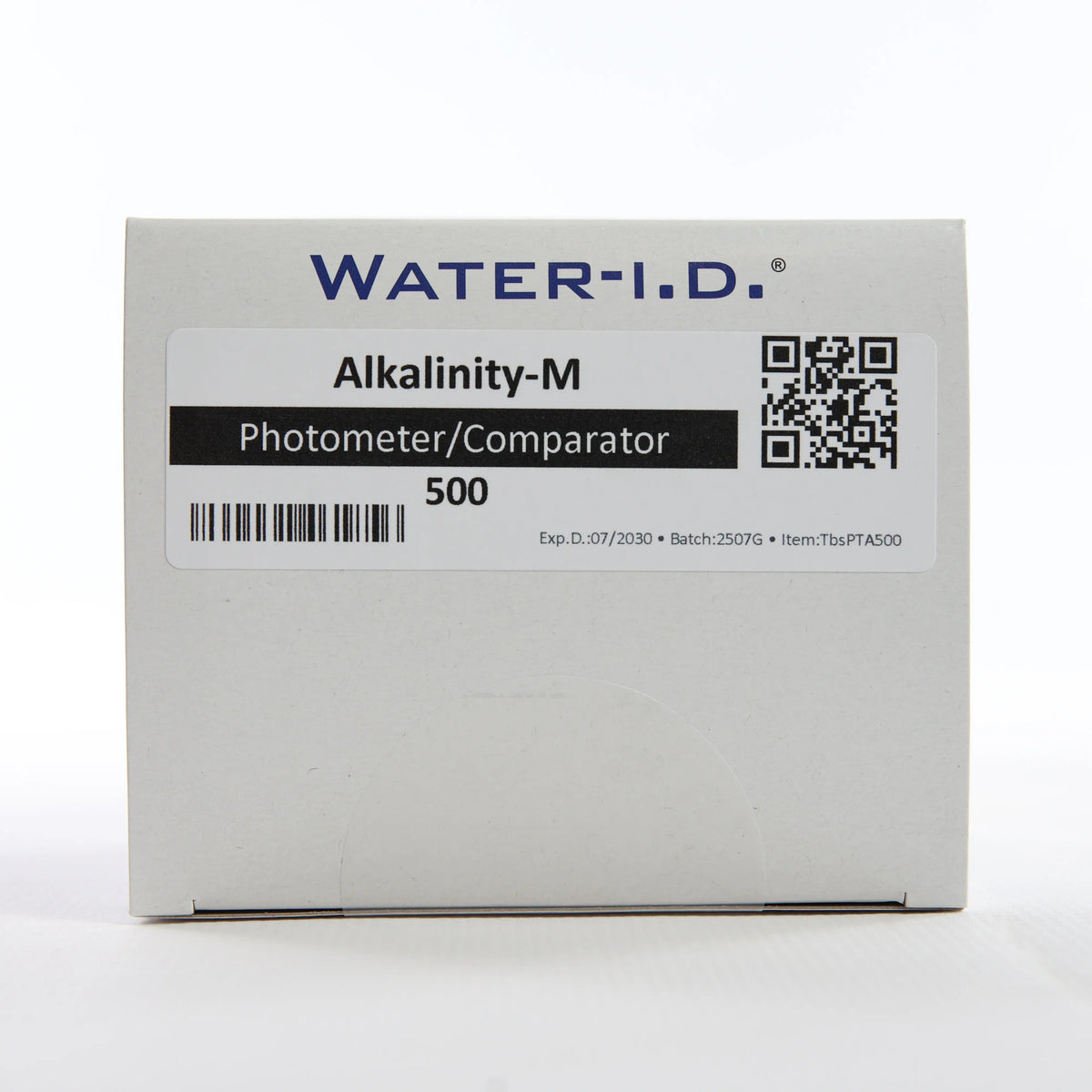 Alkalinity-M — 500 таб — упаковку показано спереду разом із блістером таблеток