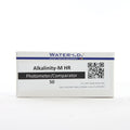 Alkalinity-M HR — 50 таб — упаковку реагенту показано спереду, етикетку добре видно