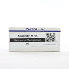 Alkalinity-M HR — 50 таб — упаковку реагенту показано спереду, етикетку добре видно