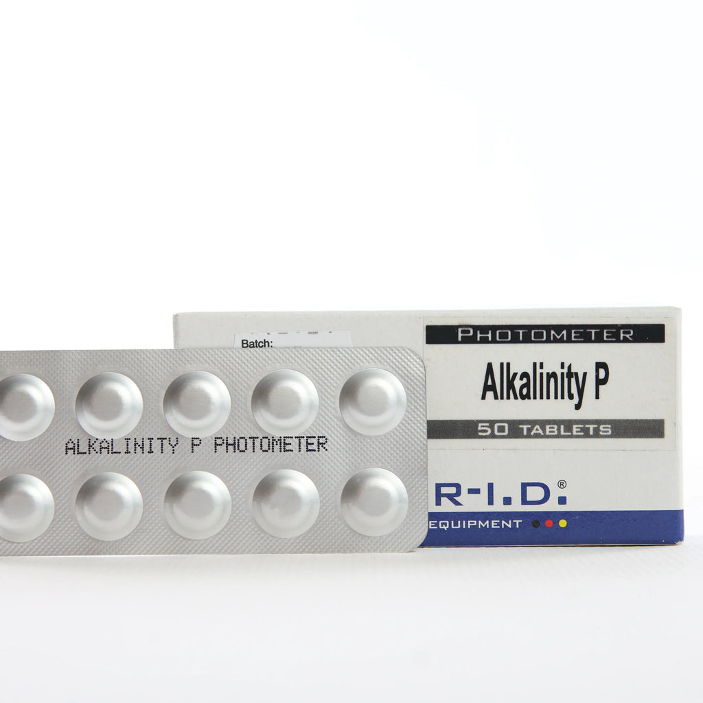 Alkalinity-P — 50 таб — упаковку реагенту показано спереду на білому фоні