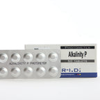 Alkalinity-P — 50 таб — упаковку реагенту показано спереду на білому фоні