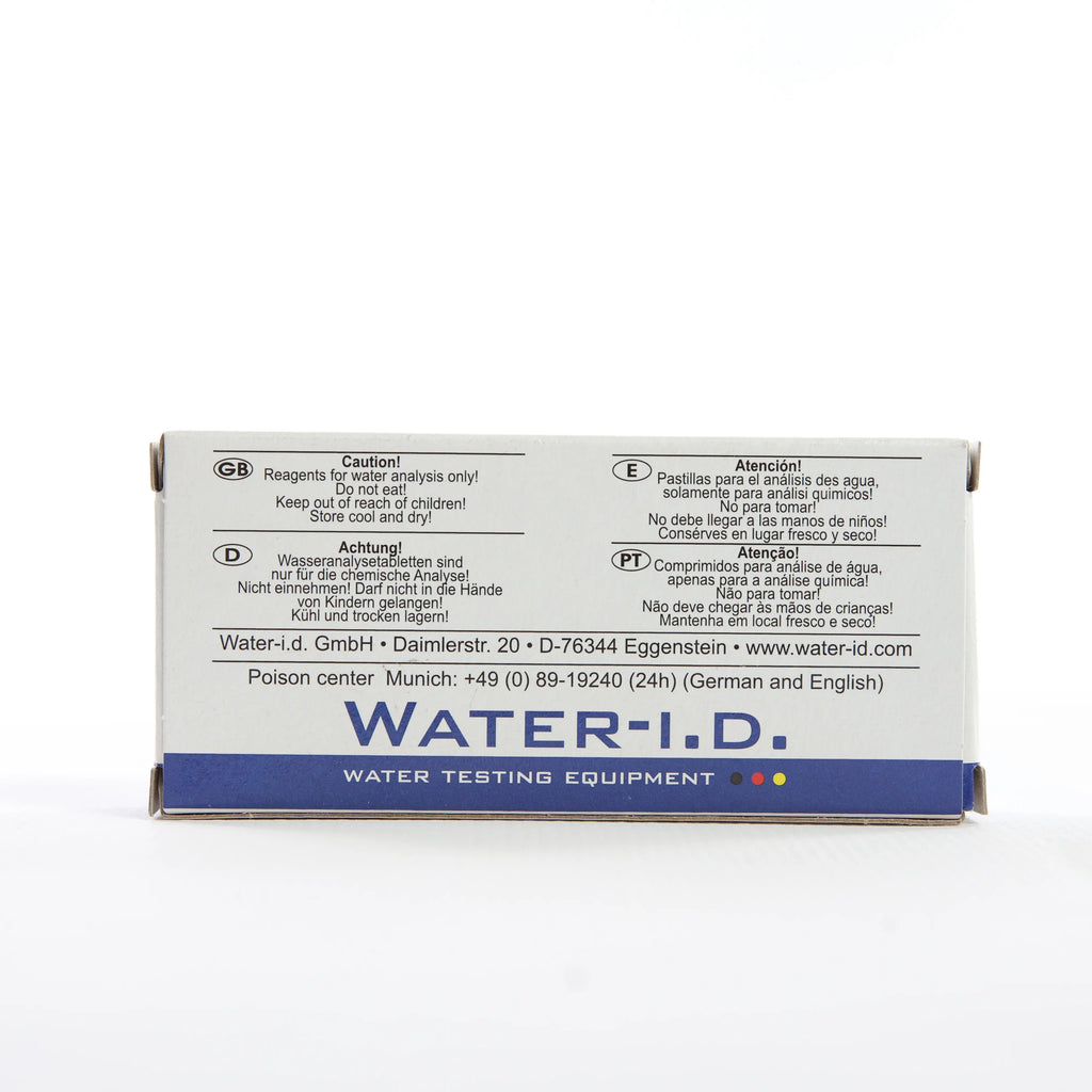 Alkalinity-P — 50 таб — упаковку реагенту показано з іншого боку, видно маркування