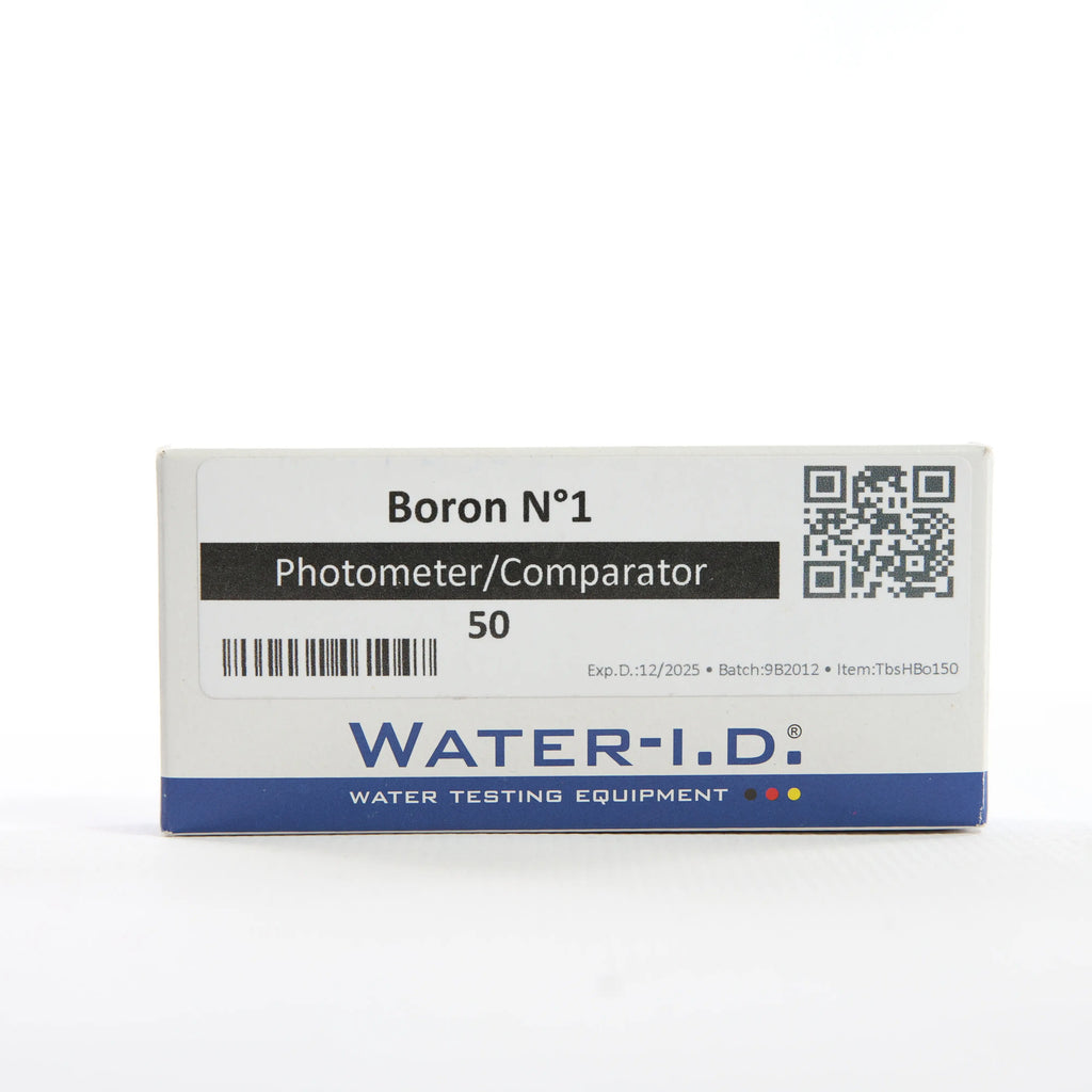 Boron №1 — 50 таб — упаковку реагенту показано спереду, етикетку добре видно