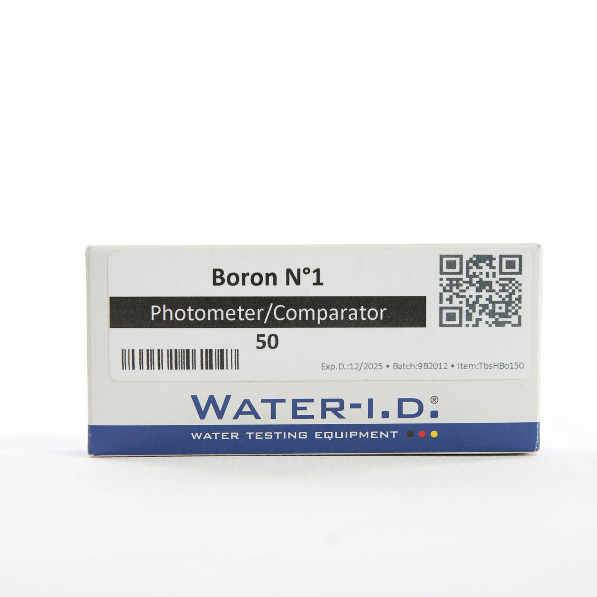 Boron №1 — 50 таб — упаковку реагенту показано спереду, етикетку добре видно