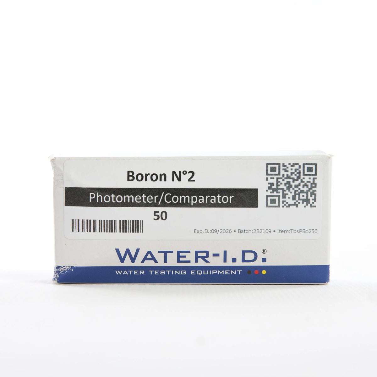 Boron №2 — 50 таб — упаковку реагенту показано спереду, етикетку добре видно