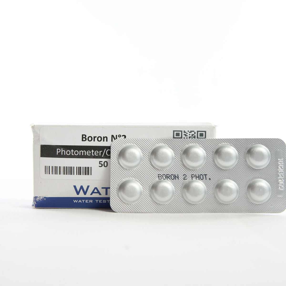 Boron №2 — 50 таб — упаковку показано разом із блістером таблеток у фронтальному ракурсі