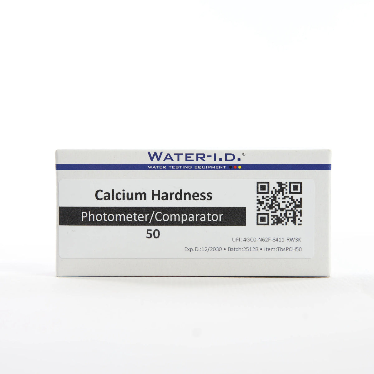 Calcium Hardness HR+LR — 50 таб — упаковку реагенту показано спереду, етикетку добре видно