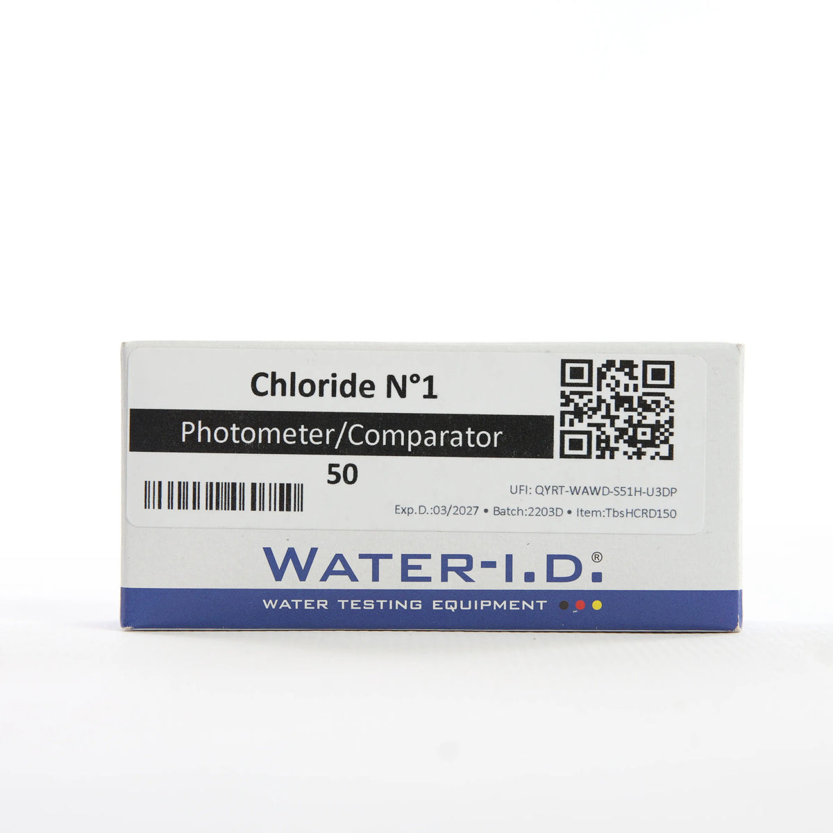 Chloride №1 — 50 таб — коробку таблетованого реагенту показано спереду