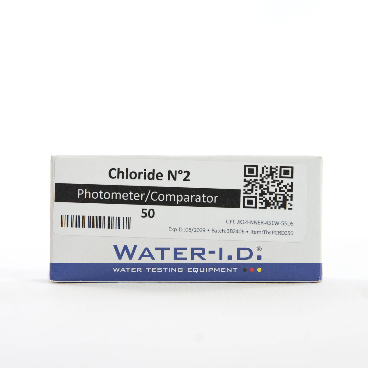 Chloride №2 — 50 таб — упаковку реагенту показано спереду, етикетку добре видно