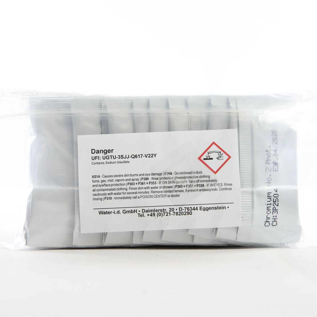 Chromium 2 — 50 саше — прозору упаковку із саше показано зі зворотного боку