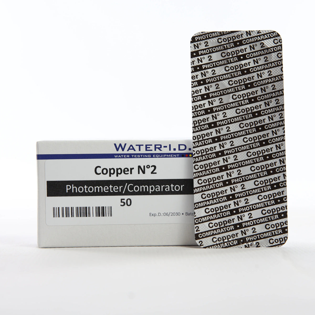 Copper 2 — 50 таб — упаковку показано разом із блістером таблеток у фронтальному ракурсі