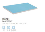 Плитка База стільники 12x24.5х0.9 см (блакитна) антисліп SISTEMA SPORT — плитка та спецелемент Exagres для басейну