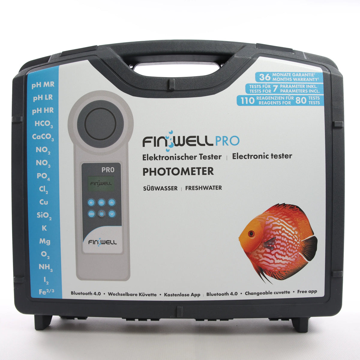 Фотометр Finwell PRO (базовий, озера) — закритий кейс фотометра показано спереду