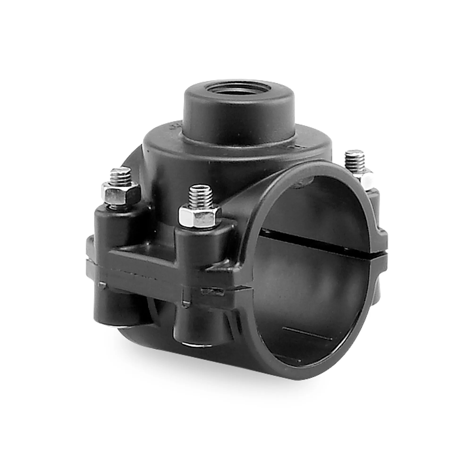 Хомут-врізка сідло зажимне ПП Hidroten d63x3/4"
