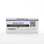 Nitrite HR 2 — 50 таб — велику упаковку реагенту показано спереду на білому фоні