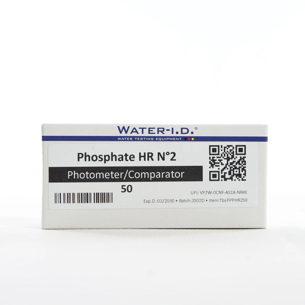 Phosphate HR 2 — 50 таб — велику упаковку реагенту показано спереду на білому фоні