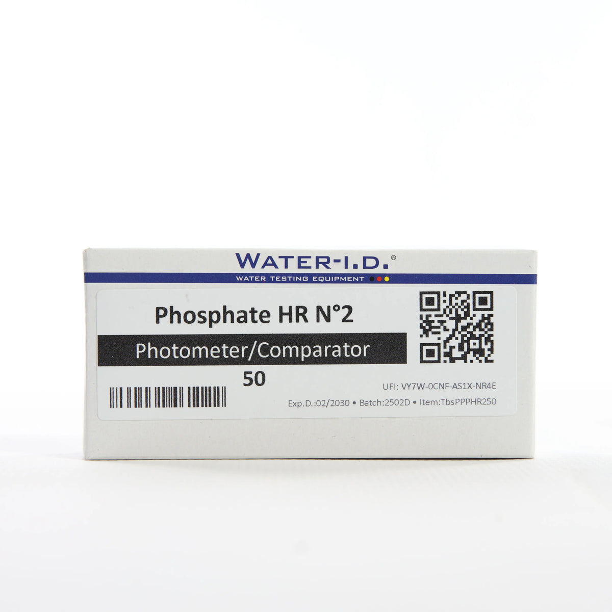 Phosphate HR 2 — 50 таб — велику упаковку реагенту показано спереду на білому фоні