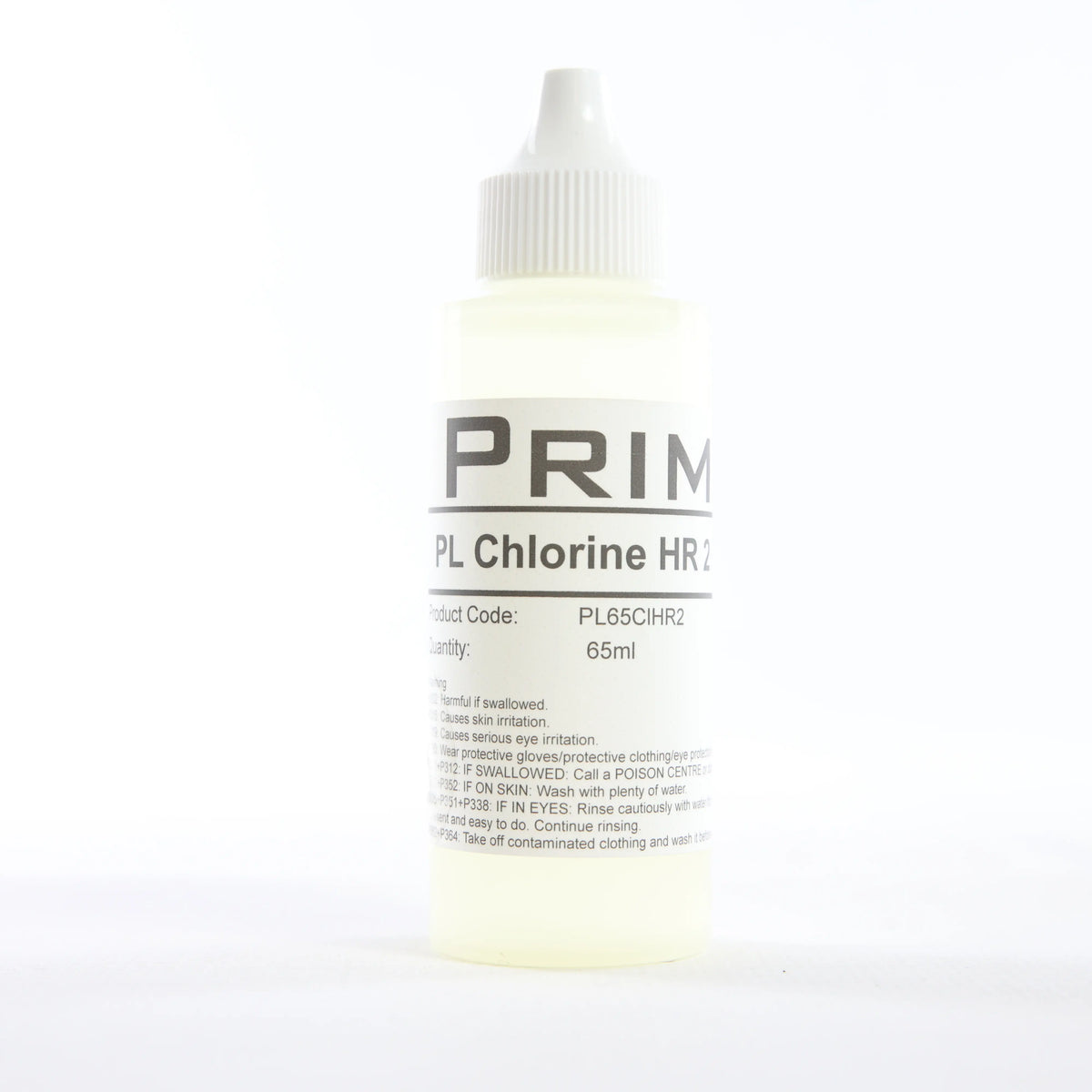 PL Chlorine HR 2 — 65 мл — флакон реагенту показано спереду, основну етикетку добре видно