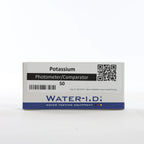 Potassium — 50 таб — упаковку реагенту показано спереду, етикетку добре видно