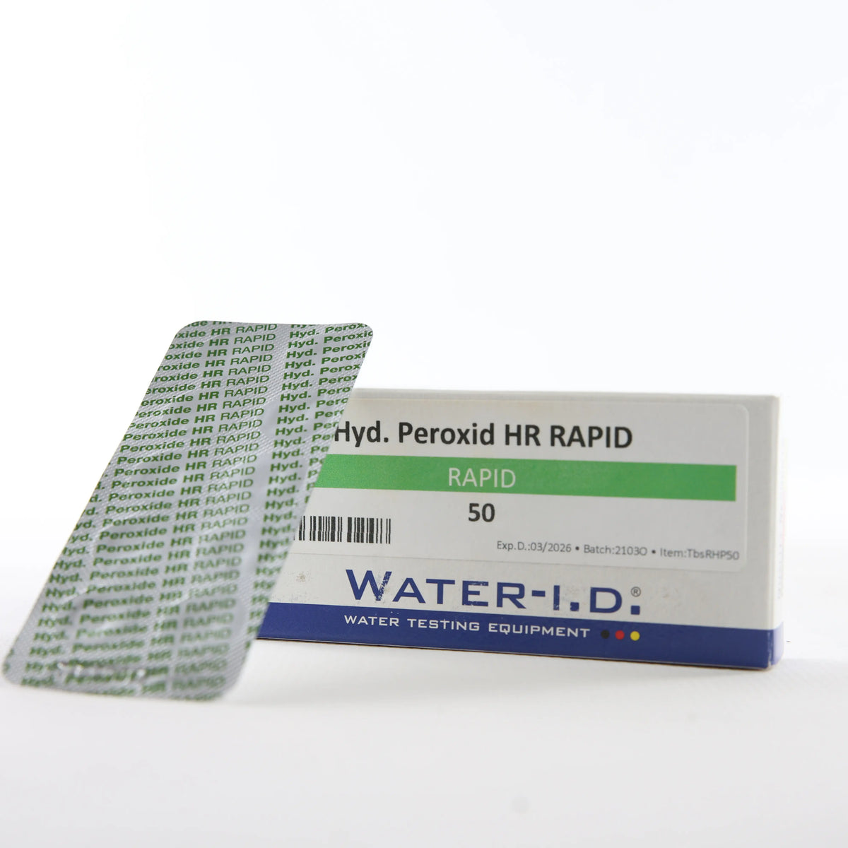 Таблетки для тестерів Water-I.D. Hyd. Peroxid HR (Перекис водню 0-50 мг/л) rapid/comparator 50 шт