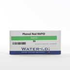 Rapid Phenol Red 50 — упаковку реагенту показано спереду, етикетку добре видно