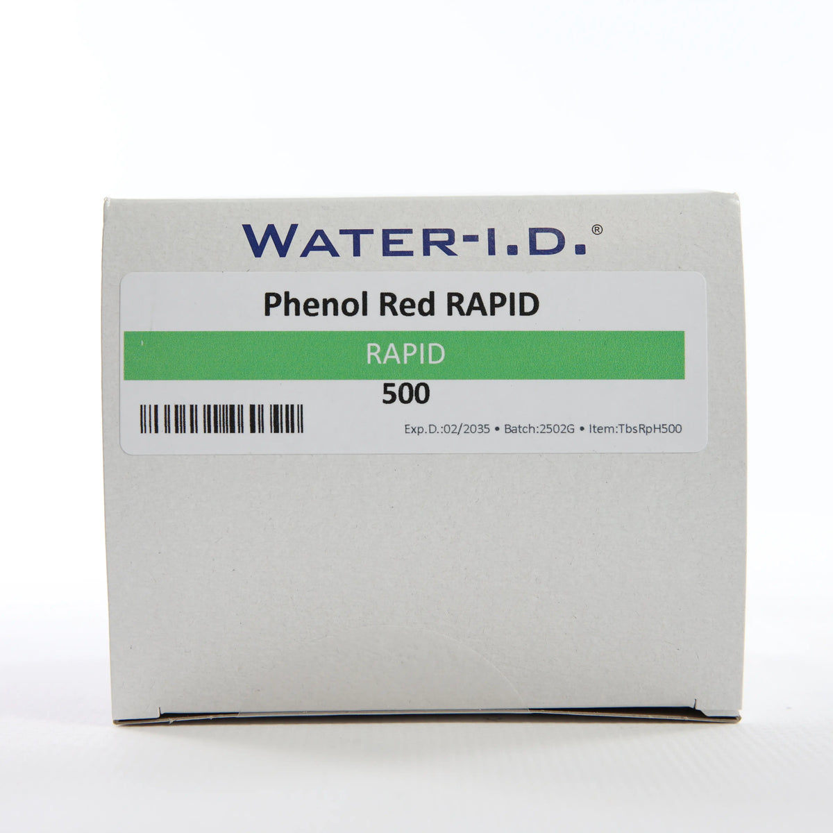 Rapid Phenol Red 500 — велику упаковку реагенту показано спереду на білому фоні