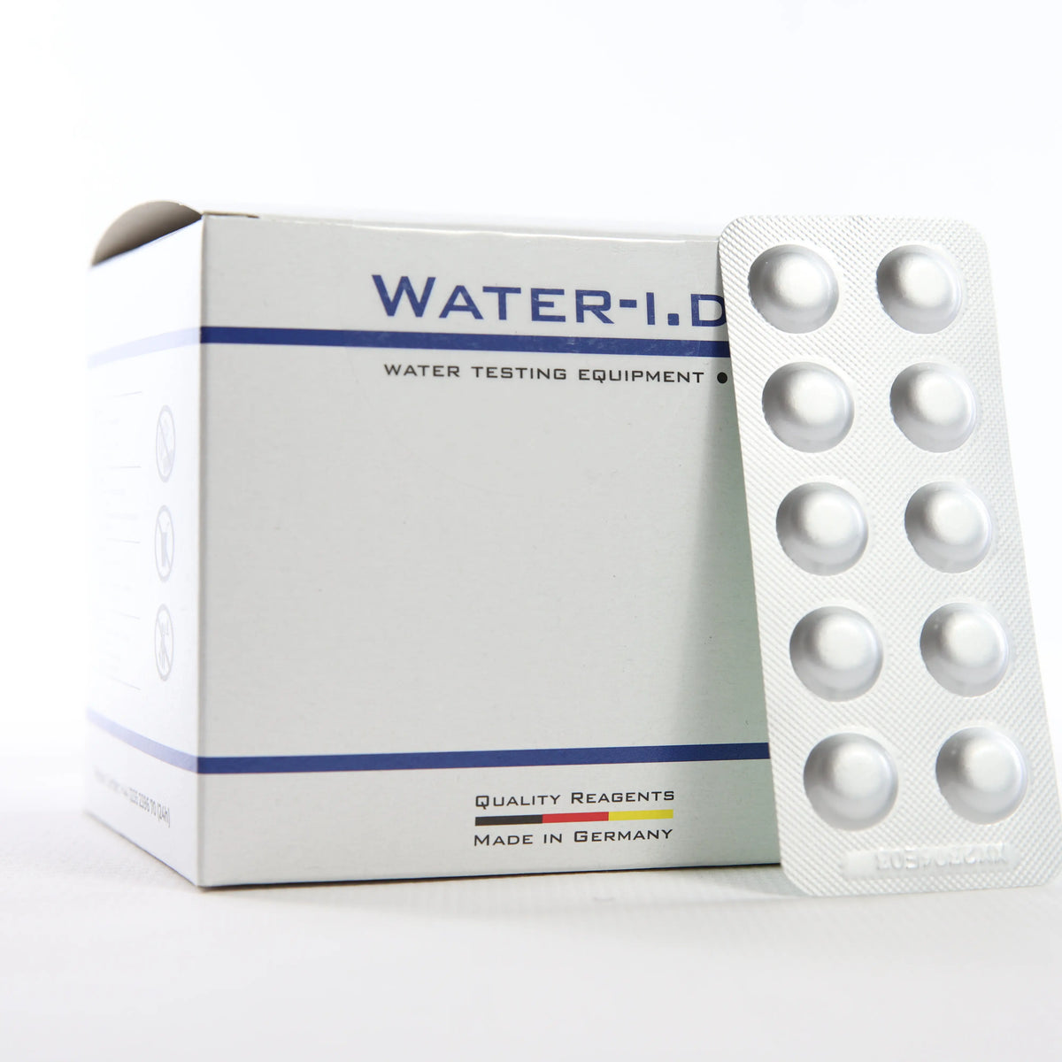 Rapid Phenol Red 500 — коробку показано під кутом, видно бокову або зворотну панель
