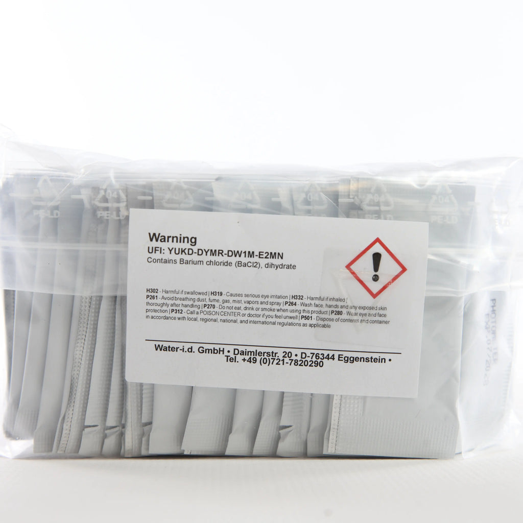Sulfate — 50 саше — прозору упаковку із саше показано зі зворотного боку
