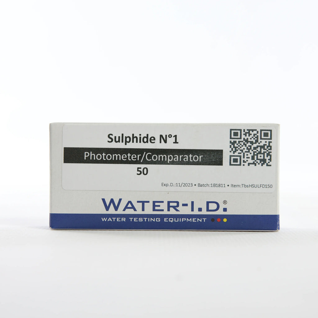 Sulphide 1 — 50 таб — упаковку реагенту показано спереду, етикетку добре видно