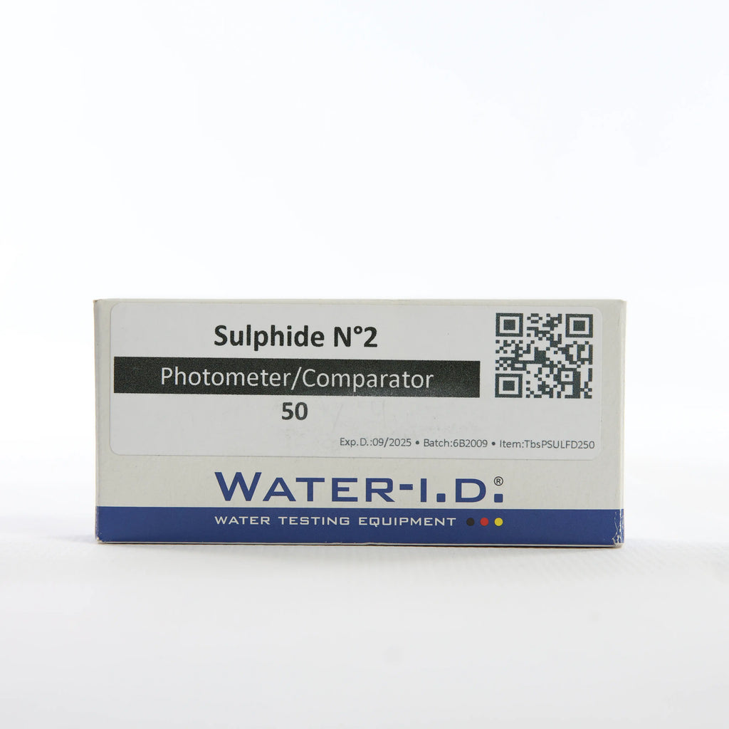 Sulphide 2 — 50 таб — упаковку реагенту показано спереду, етикетку добре видно