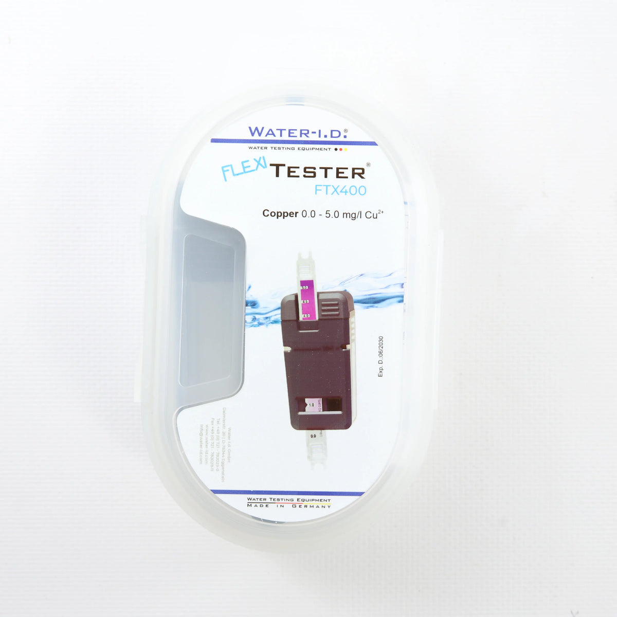 Тестер FlexiTester Kit (Мідь 0.0-5.0 мл) — закритий набір тестера показано зверху