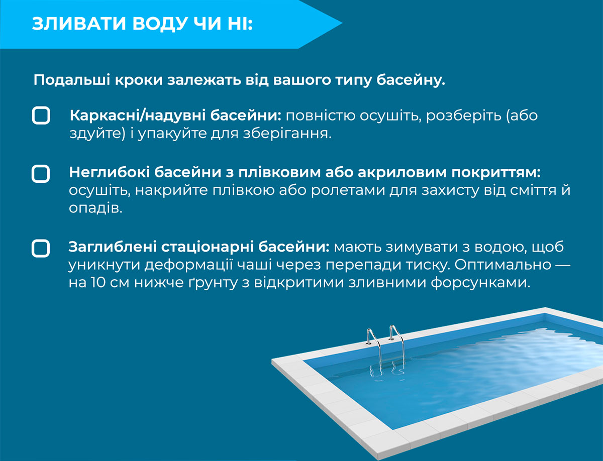 Міжсезонна консервація басейну
