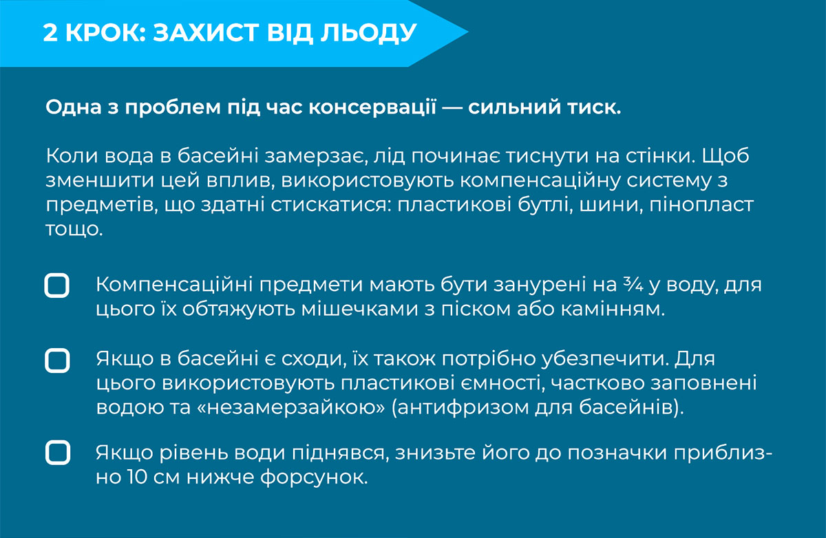 Міжсезонна консервація басейну